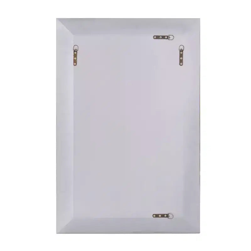36"" Rectangular Vanity and Wall Mirror with Beaded Trim: Modern Style, Wood Frame, No Assembly Required