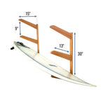 Surfboard Storage Wood Rack | Holds 3 Surfboards