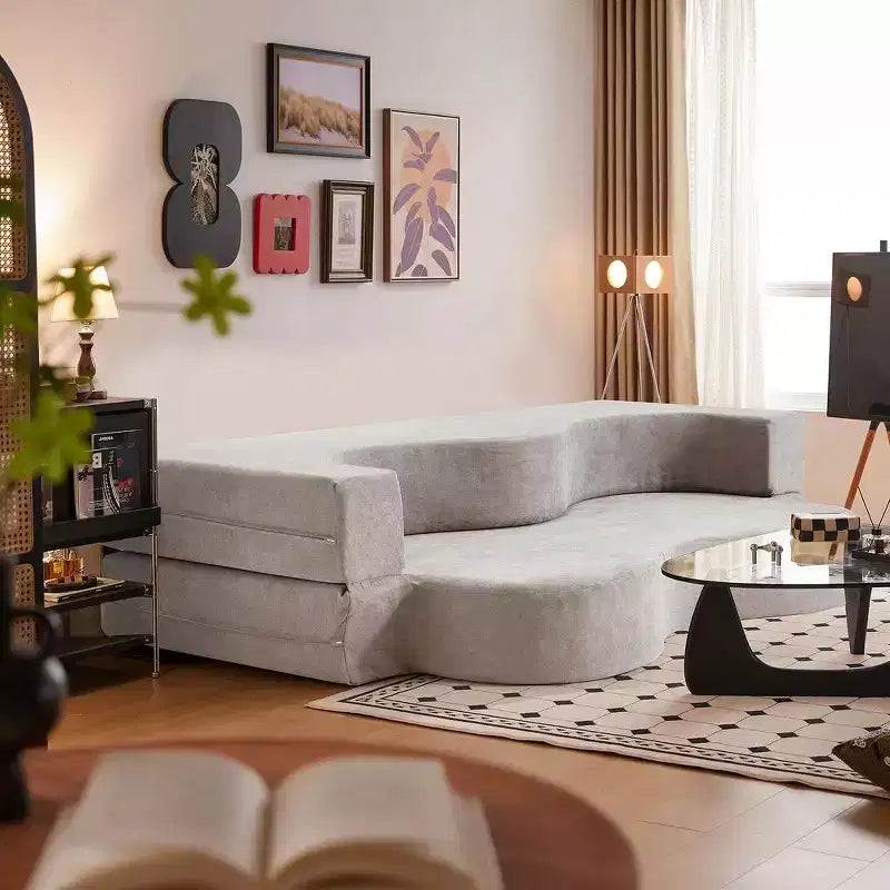 Folding Sofa Bed, Floor Sofa Couch, Convertible Sofa Bed With high density foam