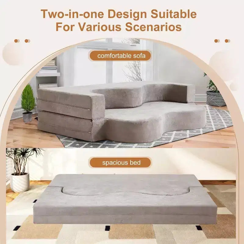 Folding Sofa Bed, Floor Sofa Couch, Convertible Sofa Bed With high density foam