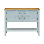 Vintage Console Table with Four Small Drawers and Bottom Shelf for Living Rooms, Entrances and Kitchens