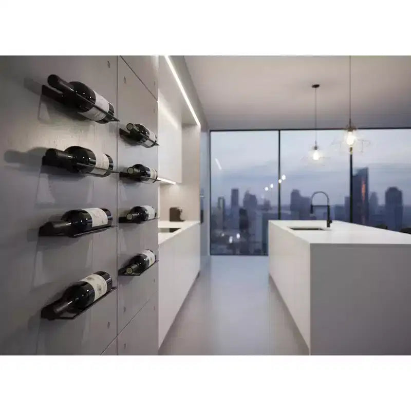 Wall Mounted Metal Wine Rack Single Bottle Holder, 13.4 x 3.3 (34 x 8.5 cm) 1 Piece