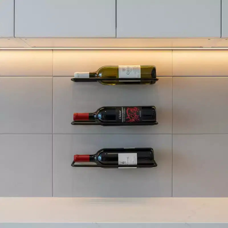 Wall Mounted Metal Wine Rack Single Bottle Holder, 13.4 x 3.3 (34 x 8.5 cm) 1 Piece
