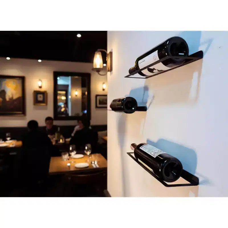 Wall Mounted Metal Wine Rack Single Bottle Holder, 13.4 x 3.3 (34 x 8.5 cm) 1 Piece