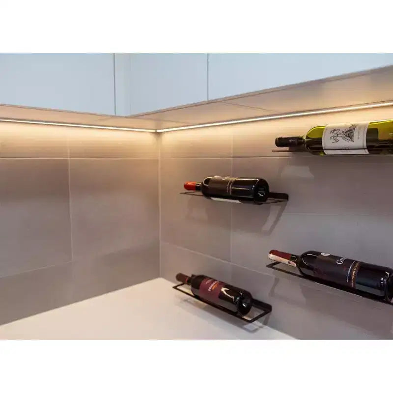 Wall Mounted Metal Wine Rack Single Bottle Holder, 13.4 x 3.3 (34 x 8.5 cm) 1 Piece