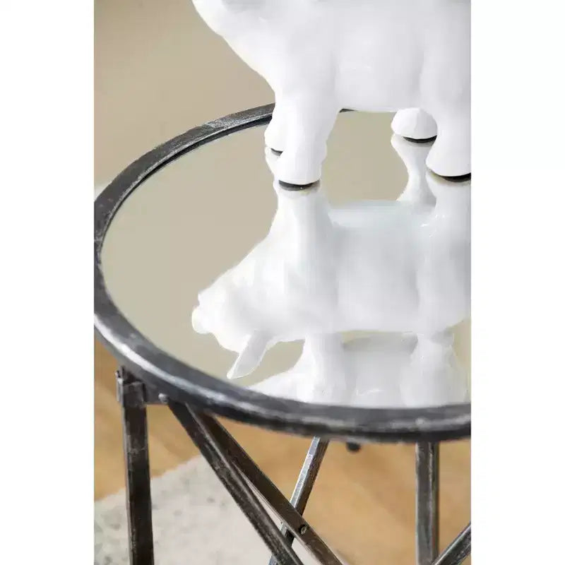 Round Side Table Accent Furniture.5