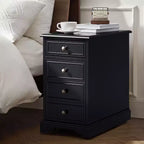 Traditional End Table with Storage and Built-In Outlets|