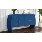 Storage Cabinets, Floor Sideboard with 4 Doors, Buffet Cabinet with Curved Legs, Accent Buffet Sideboard for Living Room