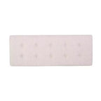 Rectangular Ottoman with Cushion, End of Bed Bench with Stylish Legs, Foot Stool for Living Room, Bedroom, Entryway