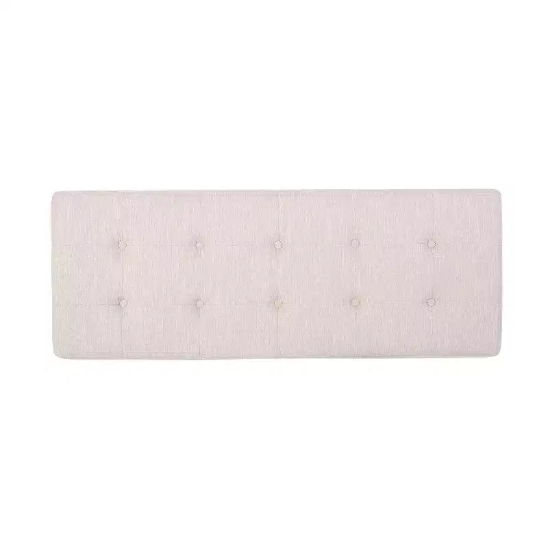 Rectangular Ottoman with Cushion, End of Bed Bench with Stylish Legs, Foot Stool for Living Room, Bedroom, Entryway