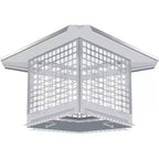 Chimney Cover 8 x 13 Inches, 304 Stainless Steel Mesh Cover, Adjustable Metal Strip Bolts and Screws, can Install Mesh Cover, Silver