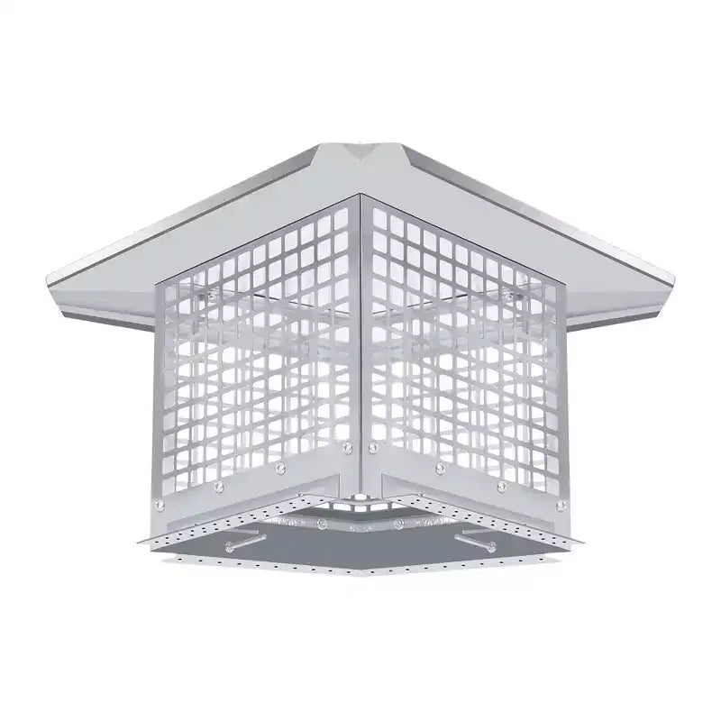 Chimney Cover 8 x 13 Inches, 304 Stainless Steel Mesh Cover, Adjustable Metal Strip Bolts and Screws, can Install Mesh Cover, Silver