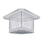 Chimney Cover 8 x 13 Inches, 304 Stainless Steel Mesh Cover, Adjustable Metal Strip Bolts and Screws, can Install Mesh Cover, Silver