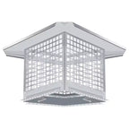 Chimney Cover 8 x 13 Inches, 304 Stainless Steel Mesh Cover, Adjustable Metal Strip Bolts and Screws, can Install Mesh Cover, Silver