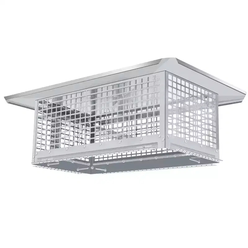 Chimney Cover 8 x 13 Inches, 304 Stainless Steel Mesh Cover, Adjustable Metal Strip Bolts and Screws, can Install Mesh Cover, Silver