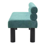 Modern Wooden Upholstered Dining Bench with Rubberwood Legs