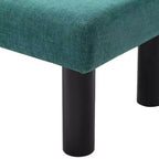 Modern Wooden Upholstered Dining Bench with Rubberwood Legs