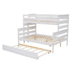 Wood Bunk Bed with Twin Size Trundle