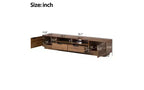 Modern Entertainment Center TV Stand Accommodates TVs up to 85 inches Features deep drawers for storage Ideal for living rooms