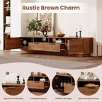 Modern Entertainment Center TV Stand Accommodates TVs up to 85 inches Features deep drawers for storage Ideal for living rooms