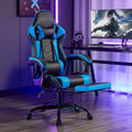 Gaming Chair Office Chairs with Wheels,Reclining Back,Adjustable Seat Height&Footrest,Ergonomics Video Game Chairs, Max