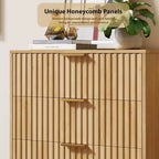 5 Drawer Dresser for Bedroom, 48 in Tall Modern Chest of Drawers with Deep Drawers and Wide Top, Fluted Wooden Dresser Organizer for Living Room