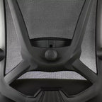 Full Back Mesh Adjustable Office Chair with Headrest in Black