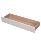 Queen Size Upholstered Teddy Fleece Platform Bed with USB Ports and Drawer