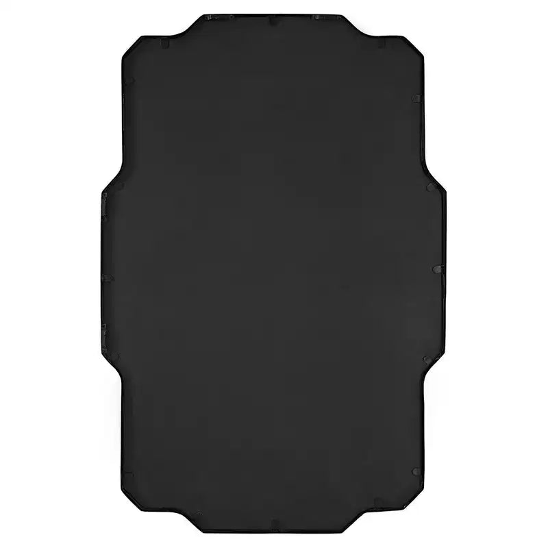 Rectangular Vanity Decorative Wall Mirror Modern Sharp Angles Soft Curves Matte Black Iron Frame 24 Wide for Bathroom