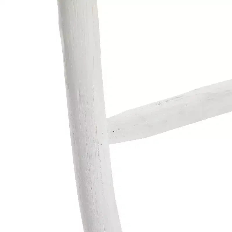 White Solid Wood 5-Rung Blanket Ladder