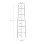 White Solid Wood 5-Rung Blanket Ladder